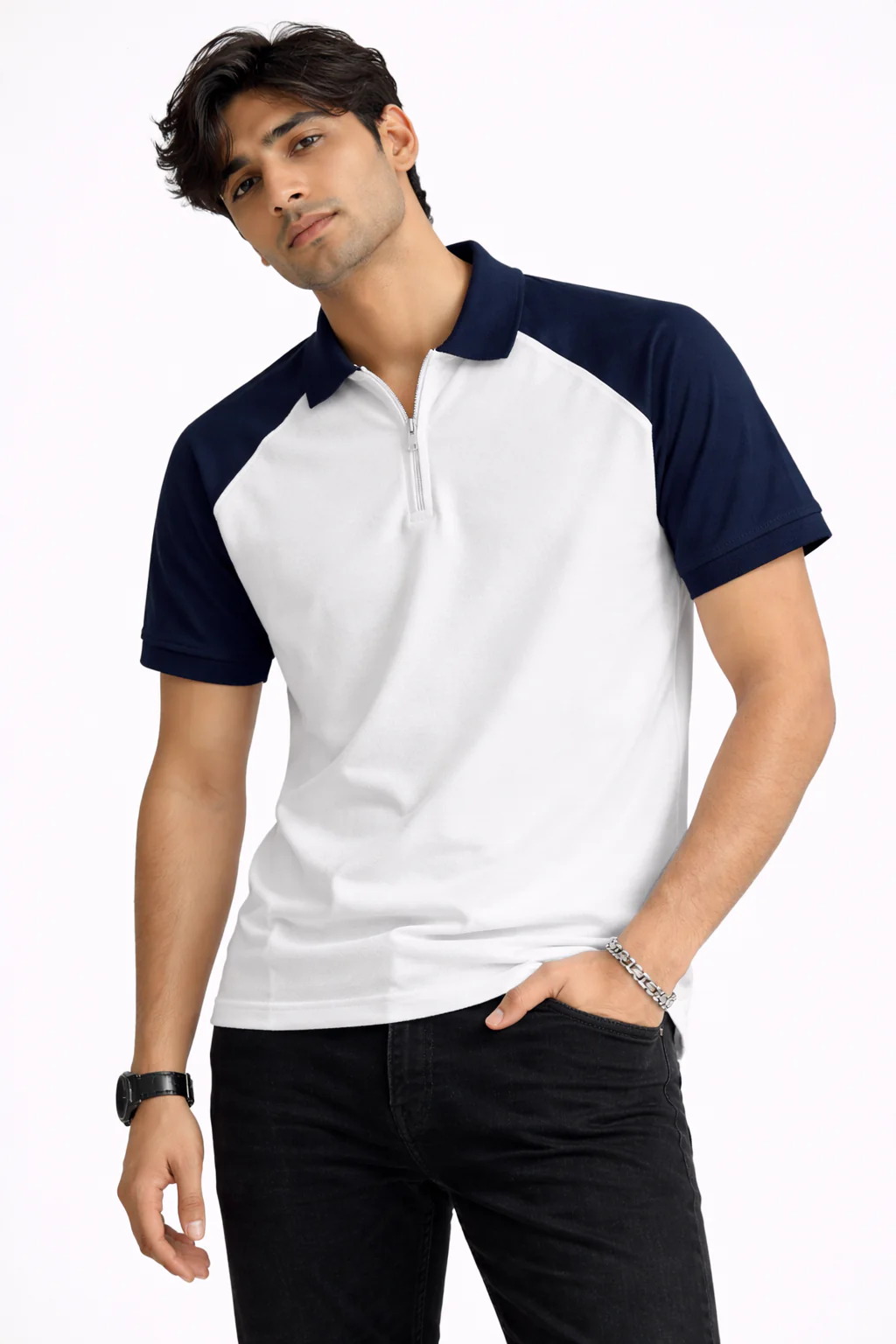 Pack of 2 Raglan Zipper Polos - Image 3