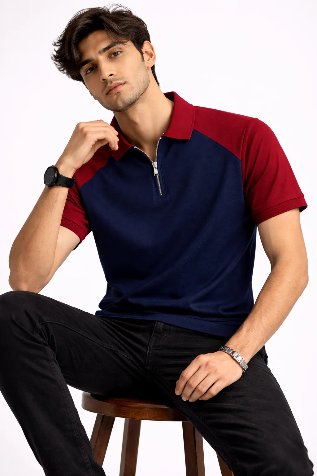 Pack of 2 Raglan Zipper Polos - Image 3